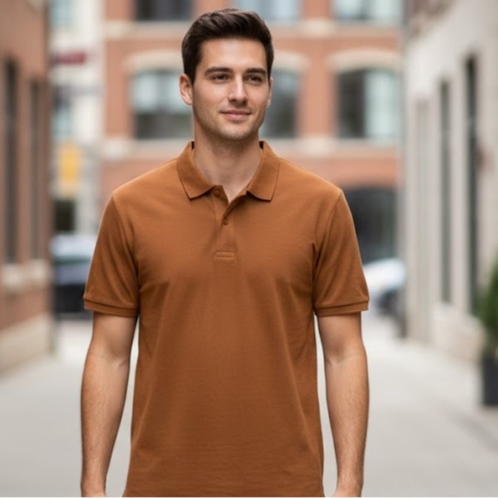SHIRT CLUB MÓNACO Men's Brown Shirt  XL